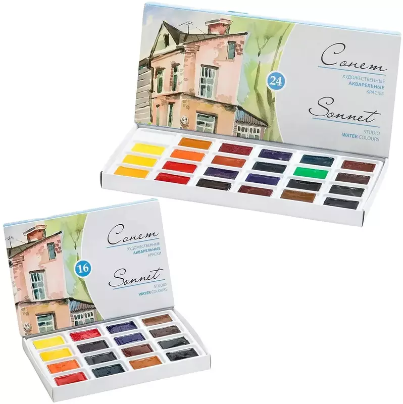 Colori ad acquerello solidi Set di colori ad acqua per la pittura artistica Nail Design 014