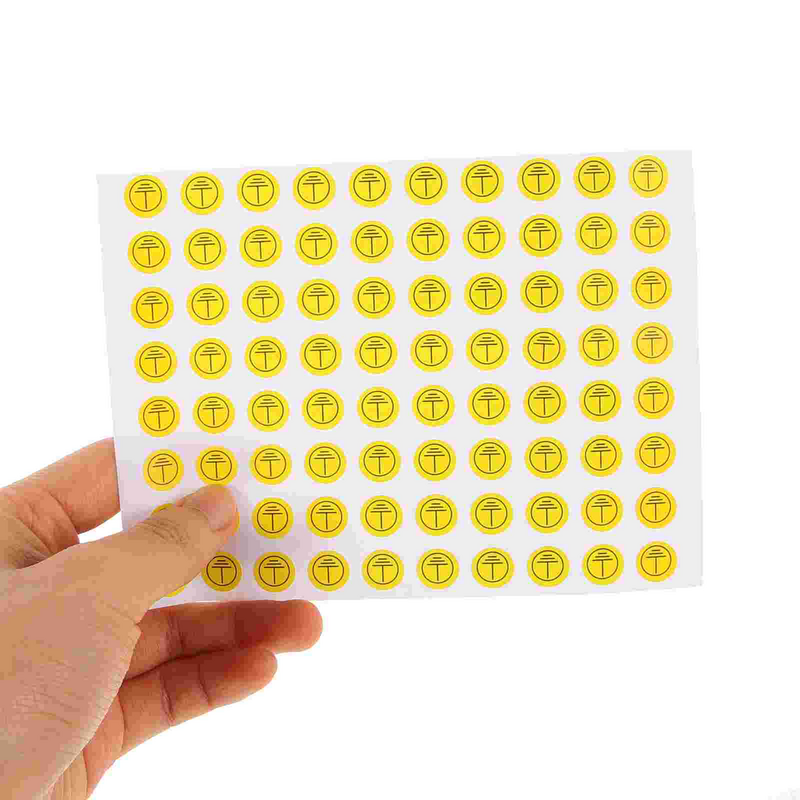 800 Pcs Grounding Sign Symbol Stickers Decals Labels Electric Panel Circle Earth Small Rectangle Electrical