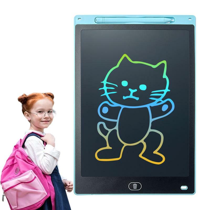 Almohadillas electrónicas de dibujo para niños, tablero LCD portátil para dibujar y escribir, juguete educativo de aprendizaje, tablero de garabatos para guardería, sala de estar y coche