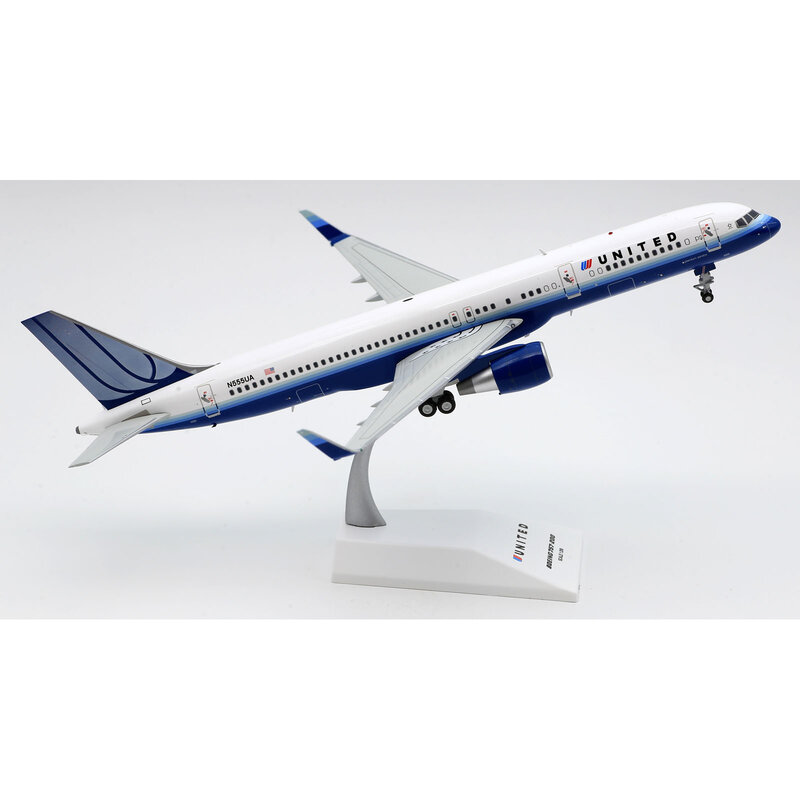 JC Asas United Airlines Boeing B757-200 Diecast Aeronave Modelo, XX20220 Liga Colecionável Avião Presente, 1:200 B757-200, N555UA