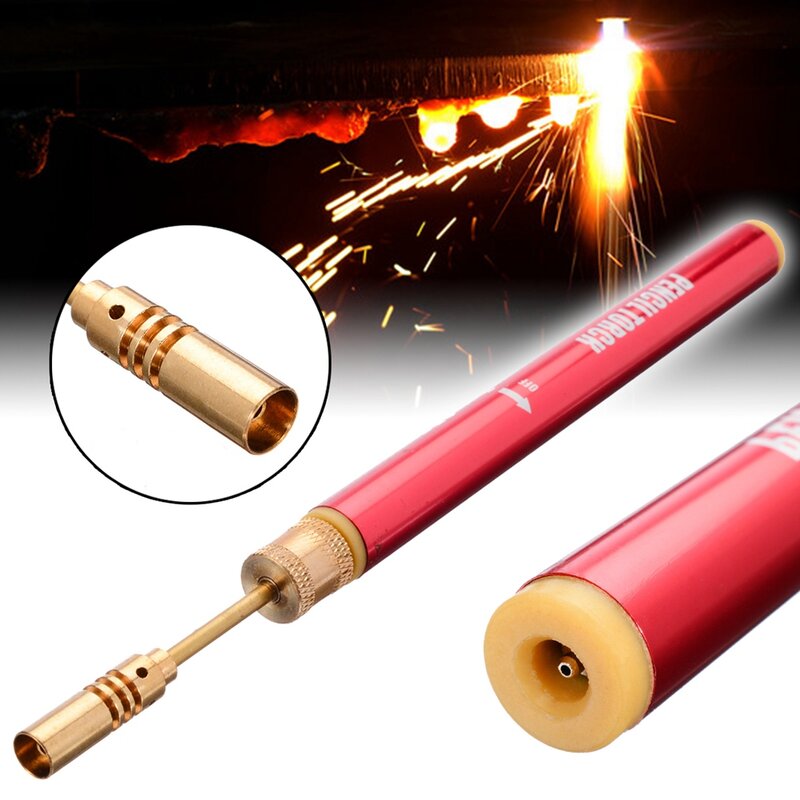 Portable Welding Torch Gas Blow Tool Mini Soldering Iron Cordless Welding Pen Burner for Melting/Hot Cutting Tools
