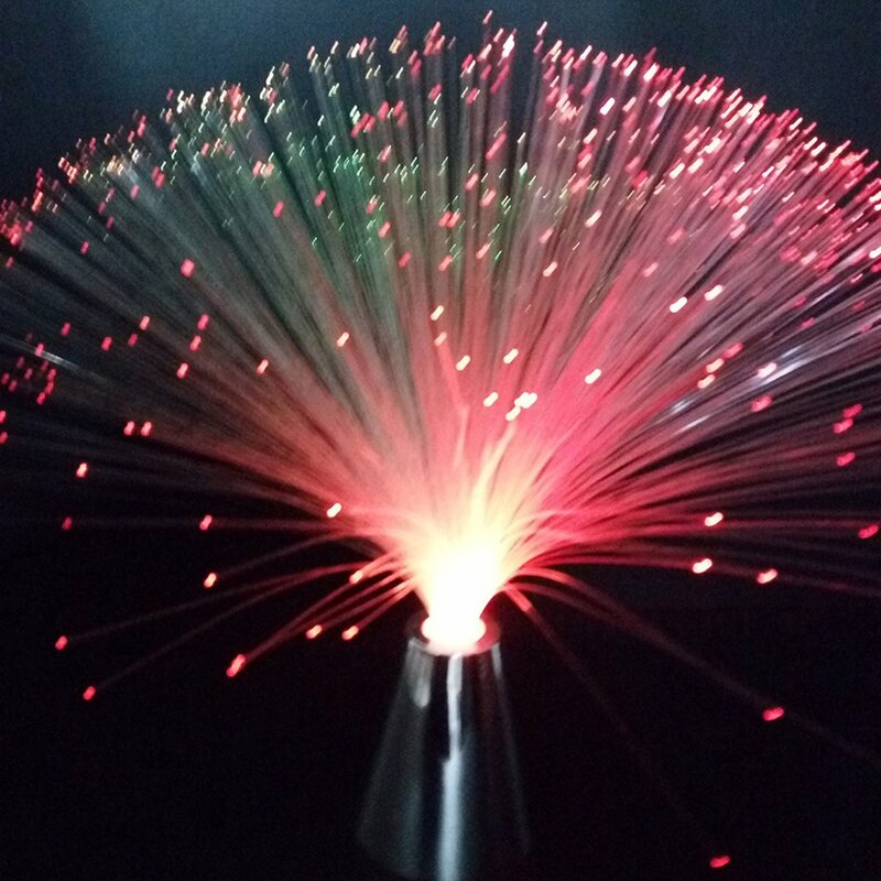 Luce notturna a fibra LED colorata lampada multicolore romantica regalo di natale luce lampeggiante colorata giocattoli luminosi decorazioni per feste di matrimonio