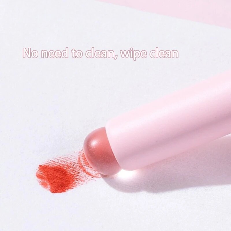 Upgrade Silicone Lip Brush With Cover 3pcs Angled Concealer Brushes Lip Balm Lip Gloss Round Head Lipstick Brush Make Up Brushes
