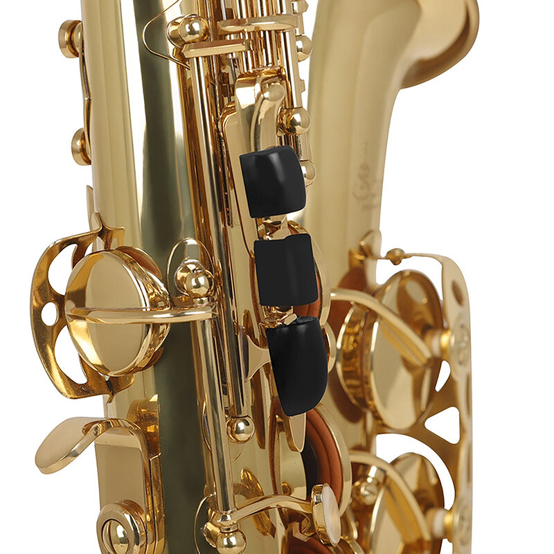 Reposabrazos de silicona para saxofón de 3 piezas, elevador de teclas, Protector de cojín, accesorios de instrumentos musicales duraderos