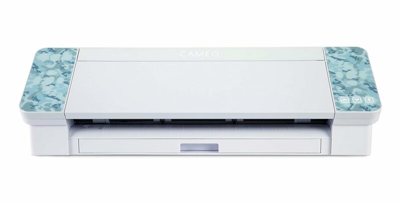 صورة ظلية Cameo 4 مع بلوتوث ، إصدار أبيض ، حصيرة قطع ذاتيًا 2 ، 12x12 ، تصميمات بألوان ظلية وبرمجيات استوديو