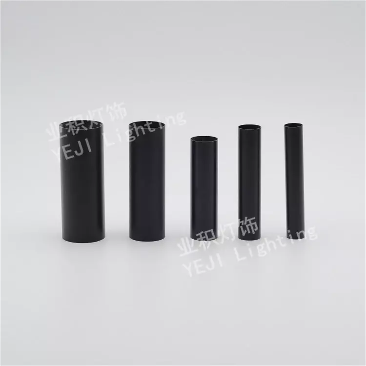 Schwarz-Weiß-Schmiedeeisen gerade Rohr geeignet für Kristall Kronleuchter Kerze Lampe Beleuchtung Zubehör Großhandel DIY