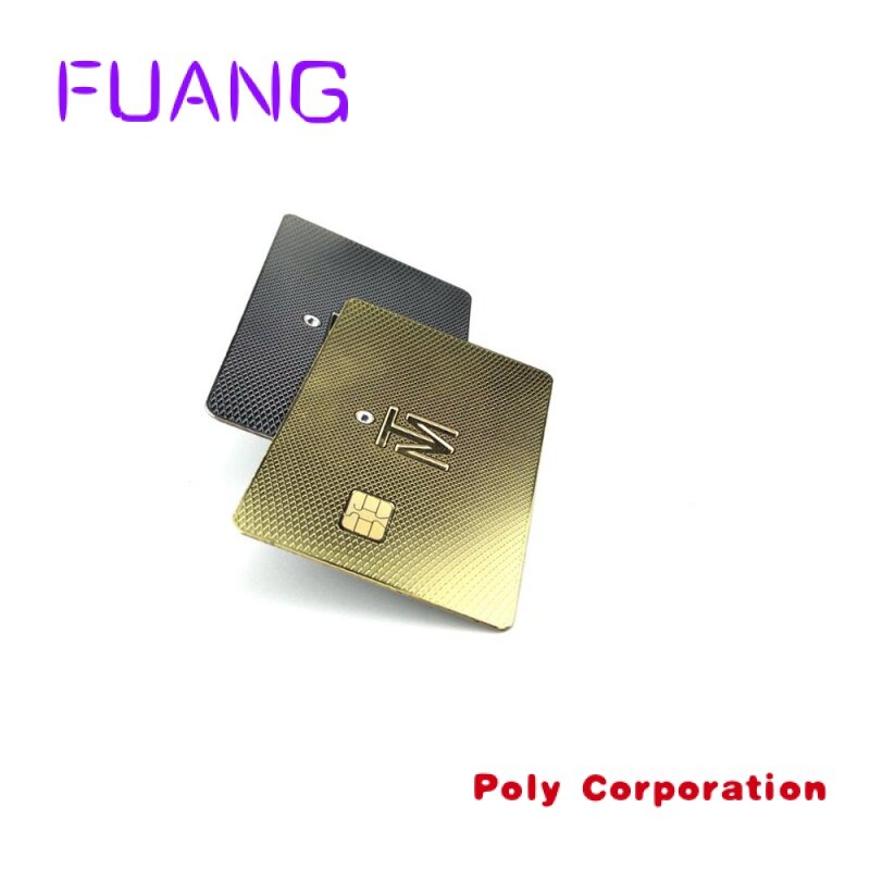 Cartão Contactless Metal Aço Inoxidável Ouro Rosa com Chip