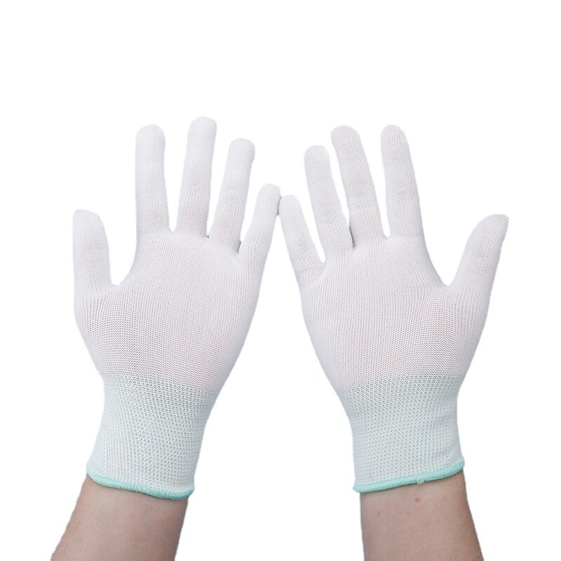 Carbon Fiber Anti Statische Handschoenen Vinger Dompelen Non Slip Slijtvast Elektronische Werk Industrie Nylon Pu Vinger Handschoenen