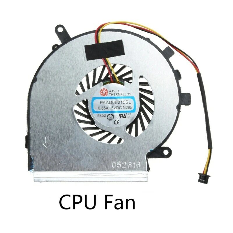 Radiador para notebook paad06015sl, ventilador refrigeração para cpu gpu ge72 ge62 pe60 pe70 gl62 gl72 2qd 5v 0,55a