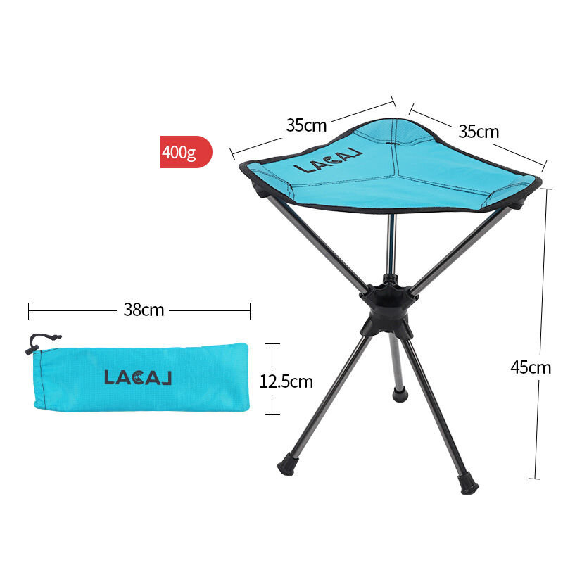 Chaise triangulaire rotative en alliage, banc de camping de pêche portable, petit Mazar pliant de loisirs en plein air, aluminium super léger