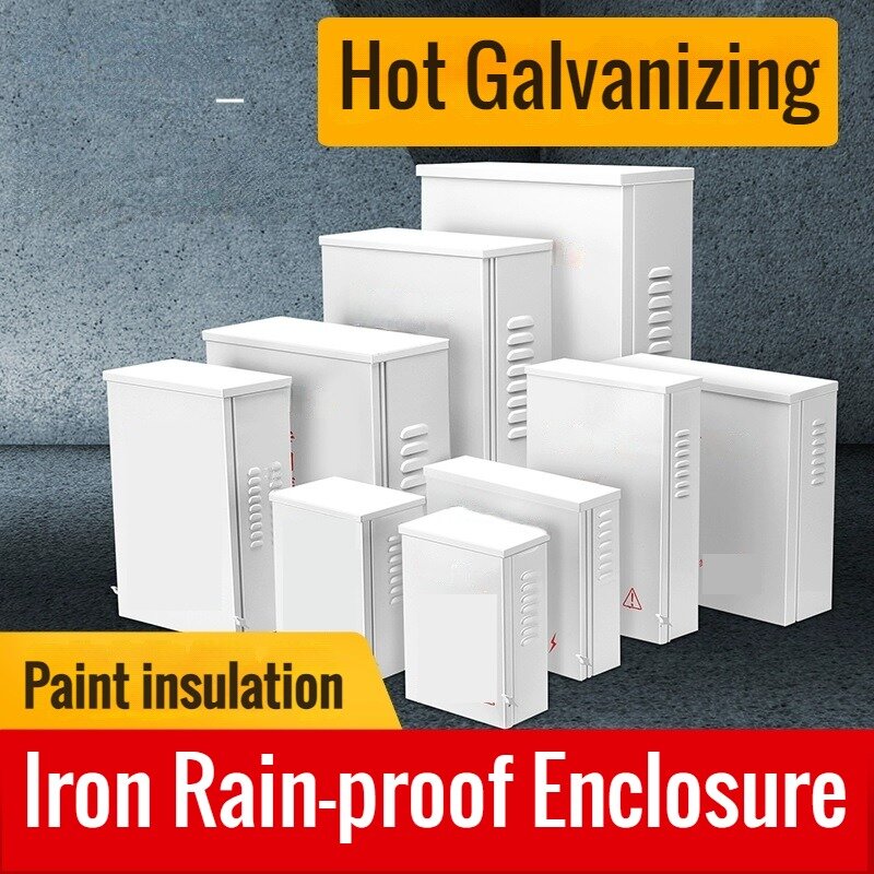 Steel Iron Galvanizing Waterproof Enclosure Rain-proof Enclosure Case Outdoor Tank Anti-static baking varnish Paint Insulation