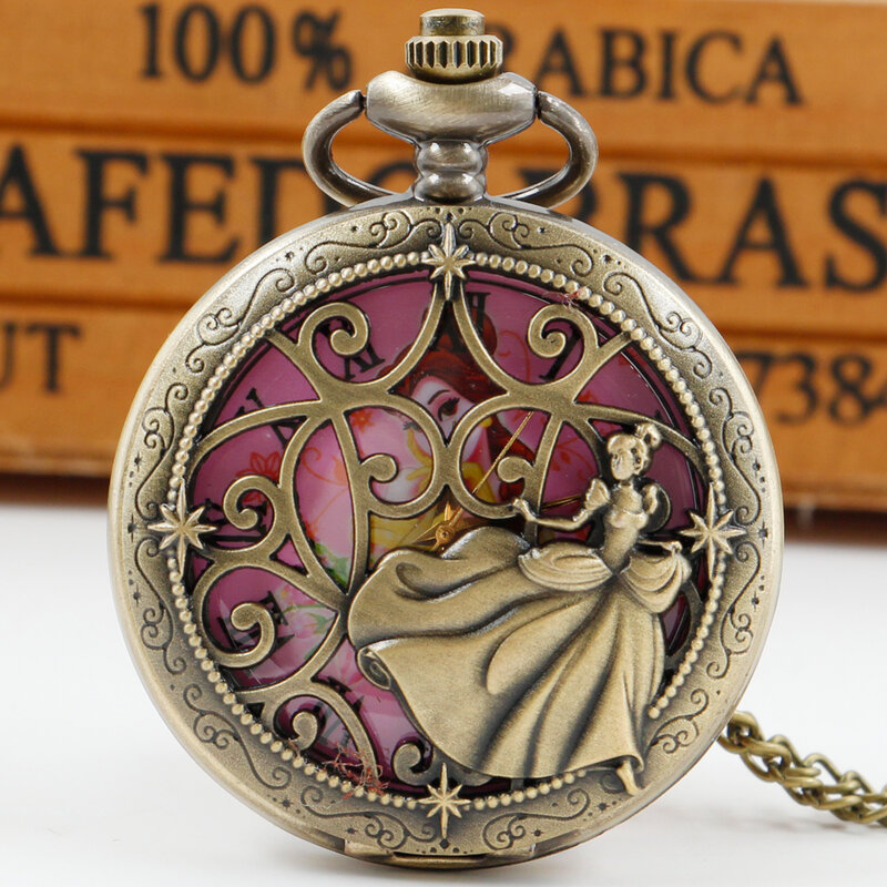 นาฬิกาควอตซ์ลำลองแฟชั่นกระเป๋าสำหรับเพื่อนผู้หญิงสร้อยคอวินเทจจี้นาฬิกาวันเกิดสาวยอดนิยมของขวัญ