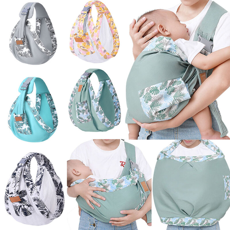 Multifunctional Baby Wrap Adjustable Carrier Sling Carriers Backpack Scarf Nursing Cover for Newborn, Toddler Infant Suspenders