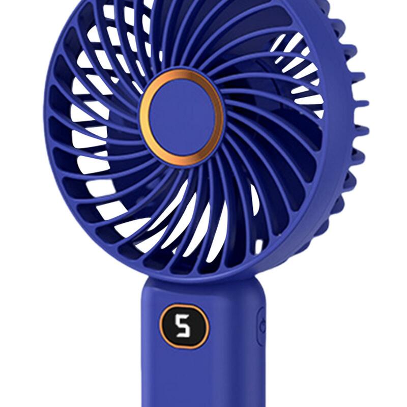 Портативный мини-вентилятор с 5 скоростями и базовой ручной мини-Веер для женщин и девочек