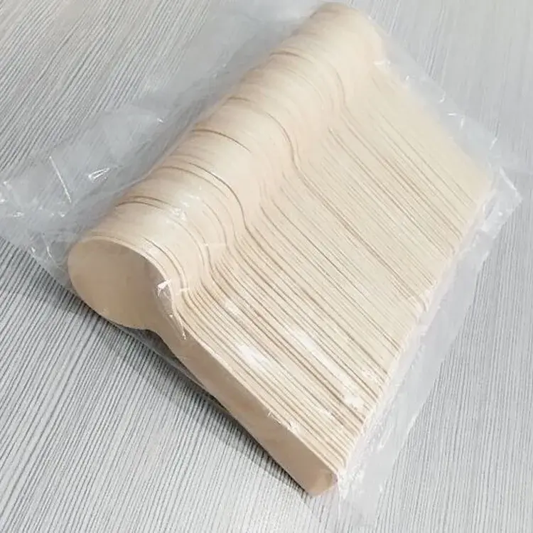 100/200 шт., одноразовые деревянные ложки для мороженого