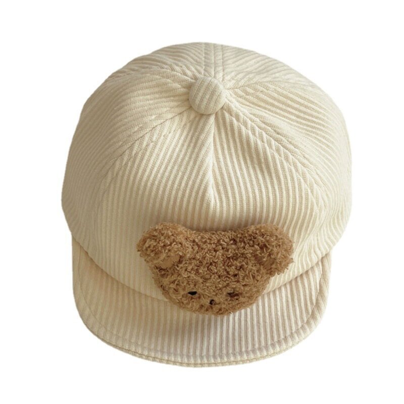 L5YF العصرية قبعة بيسبول طفل شاطئ ل قبعة الشمس الكرتون الدب أغطية الرأس ل w / ل S.