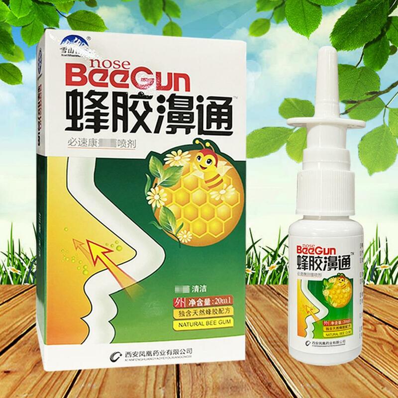 Espray Nasal de propóleo Herbal tradicional chino, 20ML, inflamación, Sinusitis, picazón seca y fría, gotas nasales