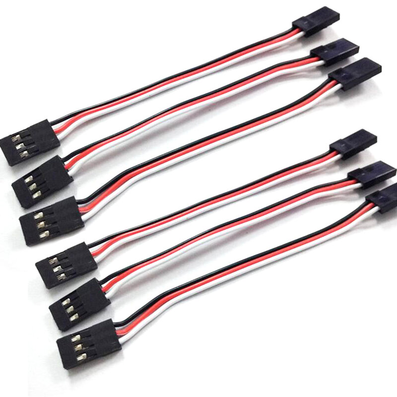 10pcs 100mm 150MM 200MM 300MM Servo extension cord Male to Male for JR Plug Servo Extension Lead Wire Cable 10cm