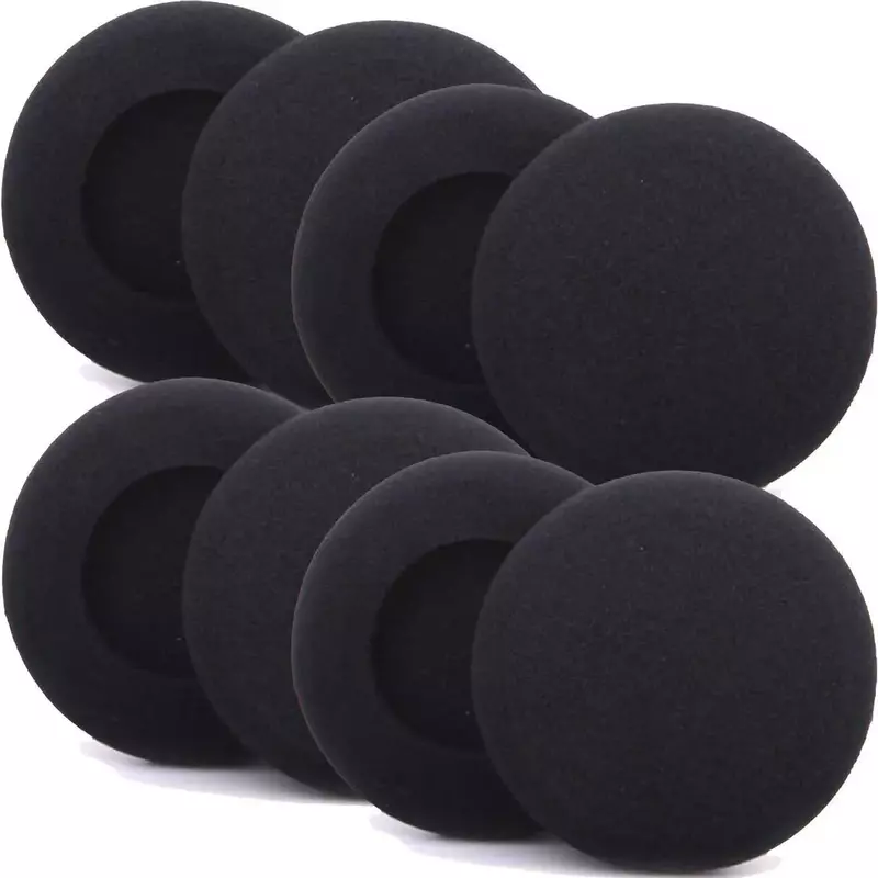 3-6cm Headphone Sponge Cover Parts For Sennheiser Headsets 1 Pair Accessory Black Cushions Ear Pads Foam Replacement Portable
