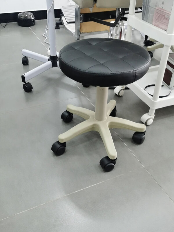 Profesjonalny stołek fryzjerski krzesło do salonu kosmetycznego Pedicure obracający się krzesła fryzjerskie do podnoszenia włosów, dom umeblowanie okrągłe koło stolce