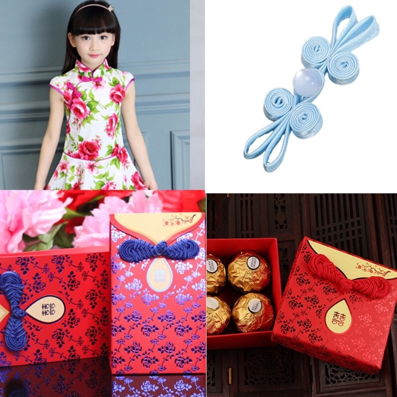 Chinese Frog Closure Button Scarf Cardigan and Costumes Outfit Sewing, Elaborate Cheongsam Sewing Fasteners