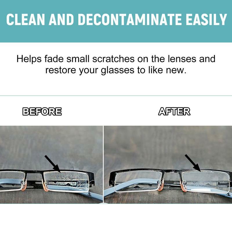 Spray nettoyant pour lunettes avec gril, nettoyant pour lentilles de lunettes, kit de spray nettoyant pour toutes les lentilles, 100ml