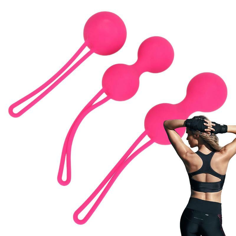 Тренировочный силиконовый мяч для тазового пола, тренировочный мяч для тазового пола, персональный массажер, шарики для укрепления тазового пола, 3 шт.