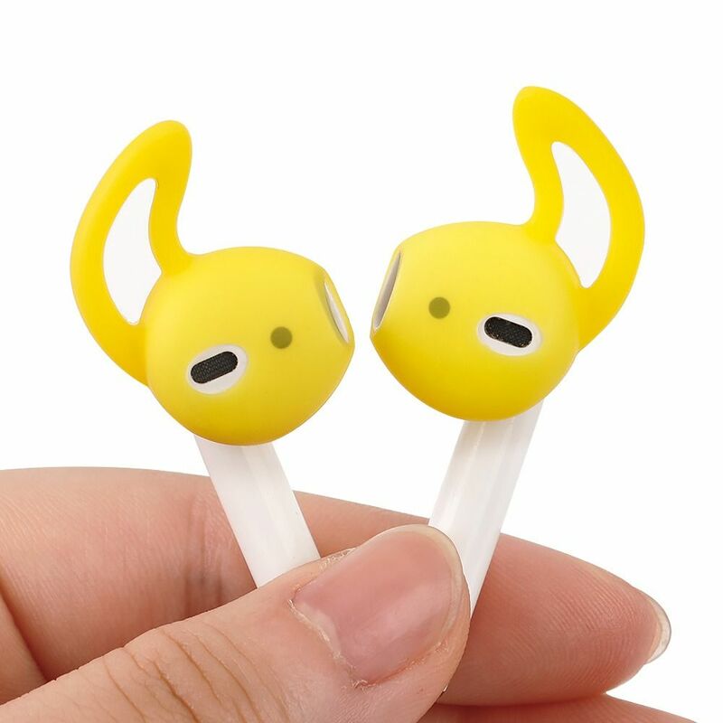1 Paar Silikon-Kopfhörer halter rutsch fest verhindern das Herunterfallen von Silikon-Ohrhörer abdeckungen Anti-Drop-Kopfhörer-Pads laufen