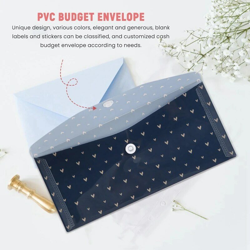 Caixa impermeável Envelopes para família, orçamento carteira, caixa organizador, planejador, 15 PCs