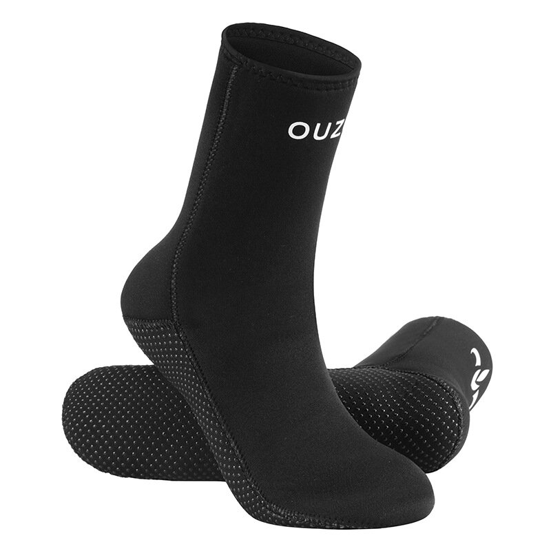Неопреновые носки для дайвинга 3 мм/5 мм Нескользящие теплые лоскутные гидрокостюмы для взрослых Обувь для серфинга для мужчин и женщин