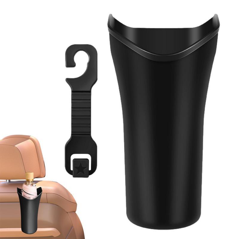 Multi-Funcional Umbrella Holder com Car Seat Encosto de Cabeça Gancho, Carro Lixo Pode, Auto Umbrella Holder