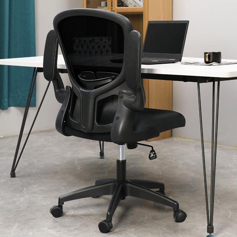 Офисные стулья, эргономичный компьютерный стол с колесами, Регулируемая поясничная опора и высота, поворотные компьютерные офисные стулья