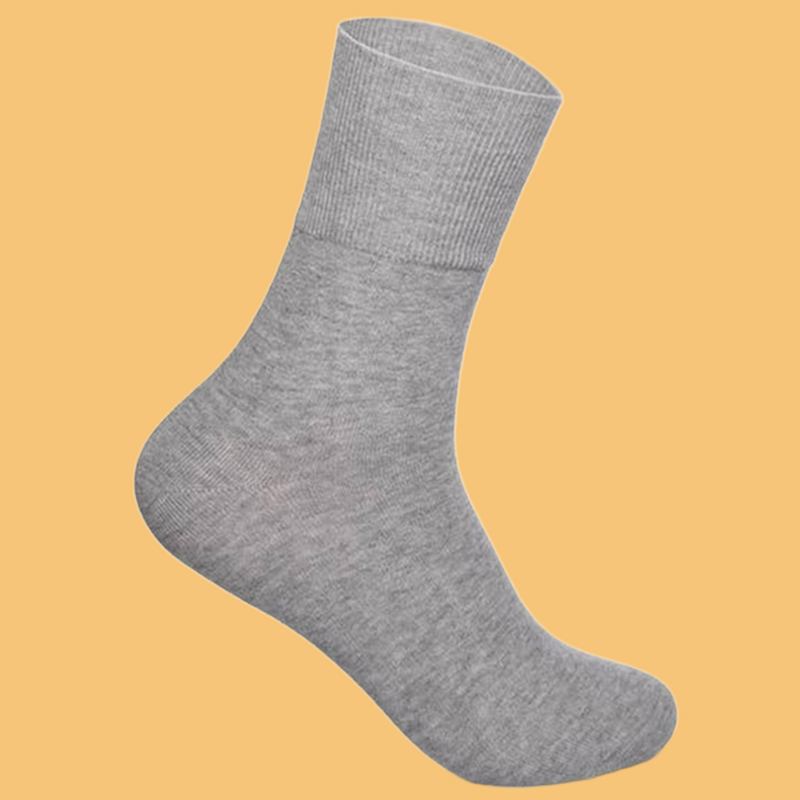Calcetines de algodón cómodos para hombre, medias transpirables, antiolor, color negro, blanco y gris, 5 pares, 2024