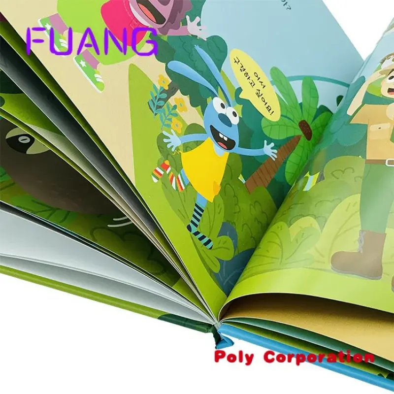 Livro de capa dura para crianças, cores, abas e adesivos baratos, serviço de impressão personalizado, 2021