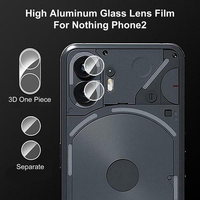 Kamera Objektivs chutz Film langlebige Telefon Kamera gehärtete Glas abdeckung gebogene Kamera Objektiv Schutz glas für nichts Telefon 2