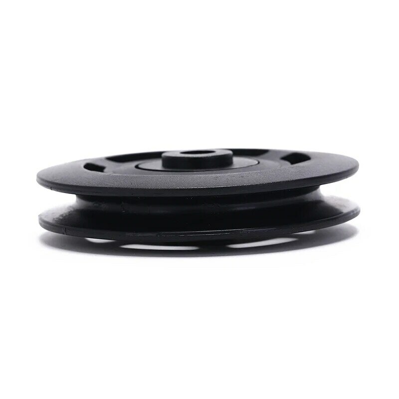 Universal Bearing Pulley 90mm Diameter Wearproof Pulley Wheel Gym Home Fitness Training Equipment Part Black 1pc