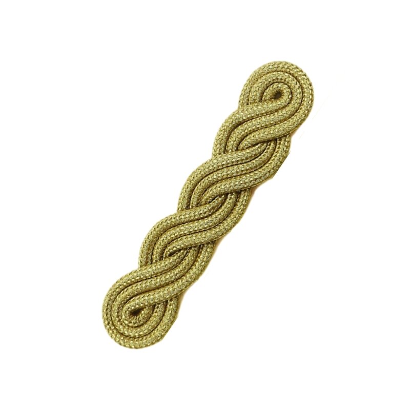 Handwoven Weaving Knot Button Exquisite Ladies Cheongsam Gold Wire Buttons