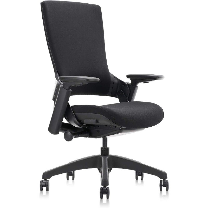 Ergonomiczne, wysokie, obrotowe krzesło Executive z regulowaną wysokością z stabilizator lędźwiowy podłokietnik 3D i tapicerowanym tyłem