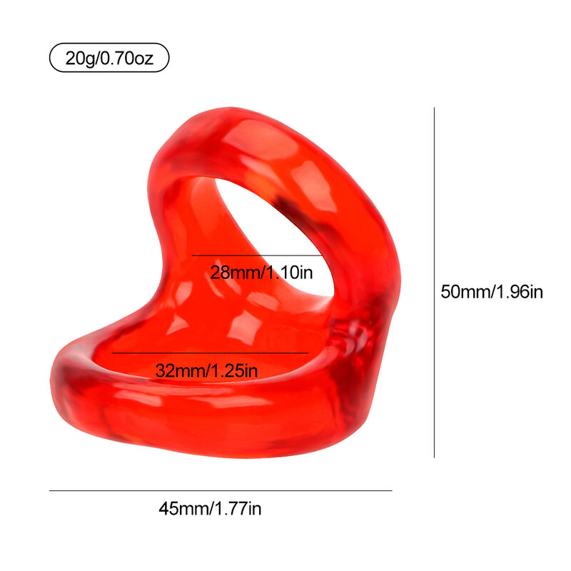 Reusable Cock Ring Silicone Dual Pleasure Penis Ring Male Delay Ejaculation Penis Stretcher Exercise Cockring Sex Toys for Men