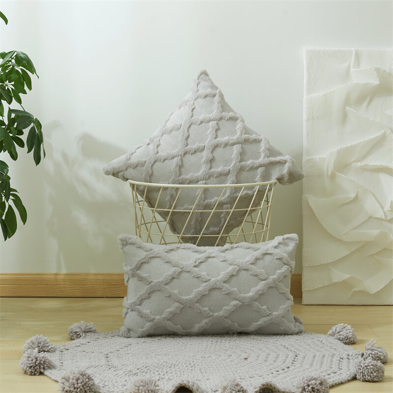 Plush Cushion Cover for Living Room Nordic Pillow Cover 45x45cm Decorative Pillows Home Decor Housse De Coussin