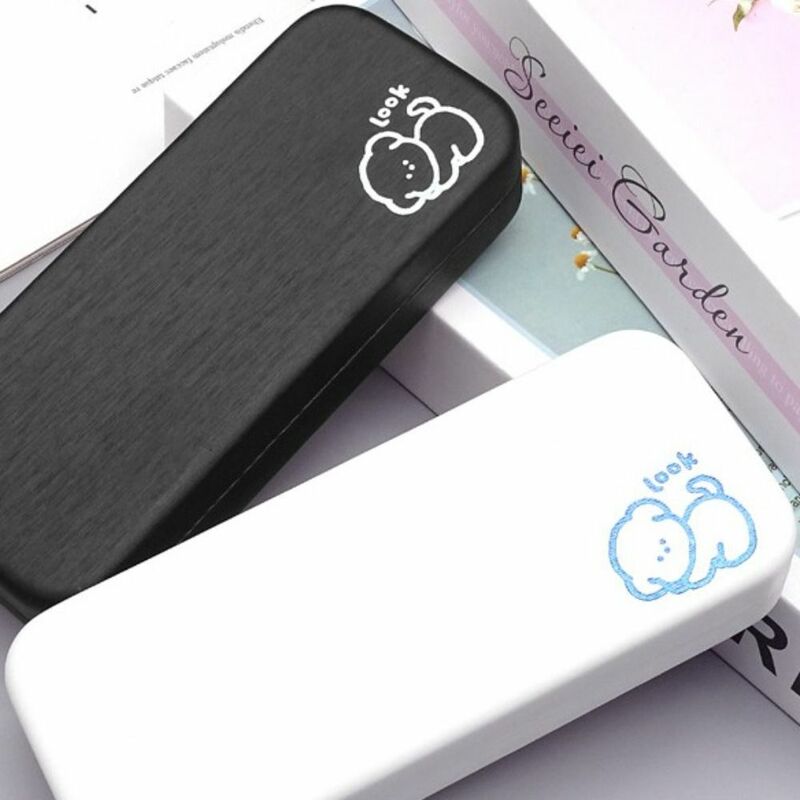 Leather Eyewear Cases Simple Solid Color Anti-stress Reading Glasses Box Lightweight Glasses Case Men