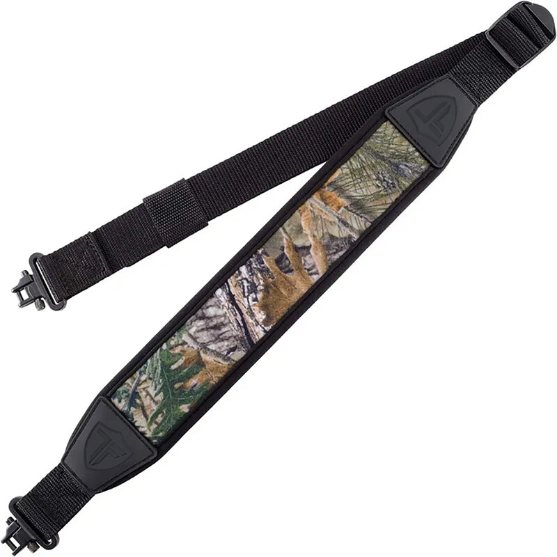 Imbracatura tattica per fucile a due punti con girevoli tracolla imbottita durevole lunghezza regolabile Nylon caccia AR15 Jungle camouflage