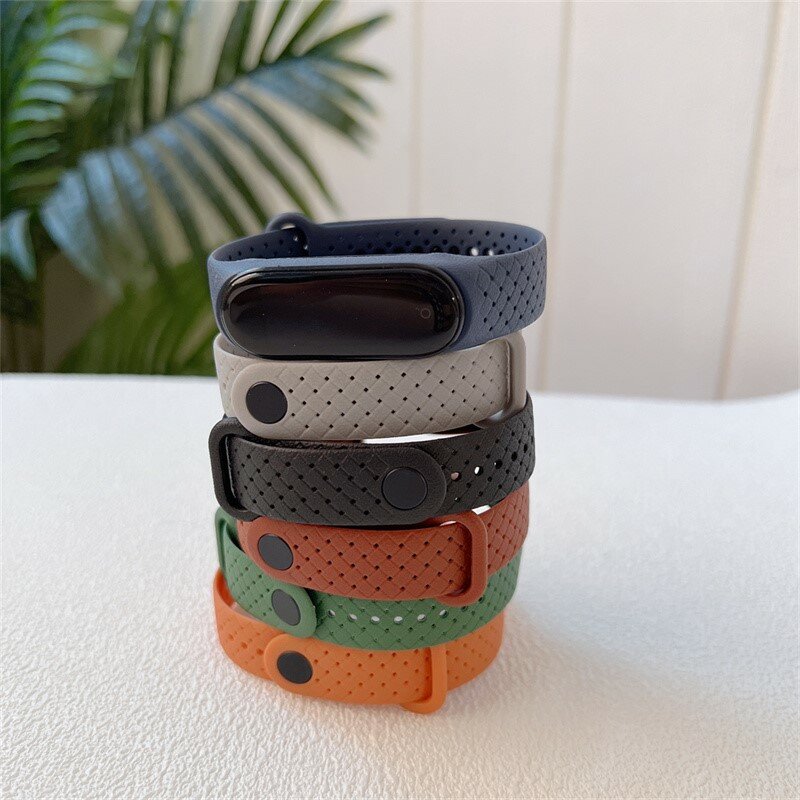 Braccialetto per Xiaomi Mi Band 7 6 5 cinturino in Silicone intrecciato Sport Smart Watch cinturino di ricambio Correa Mi Band 5 4 3 cinturino