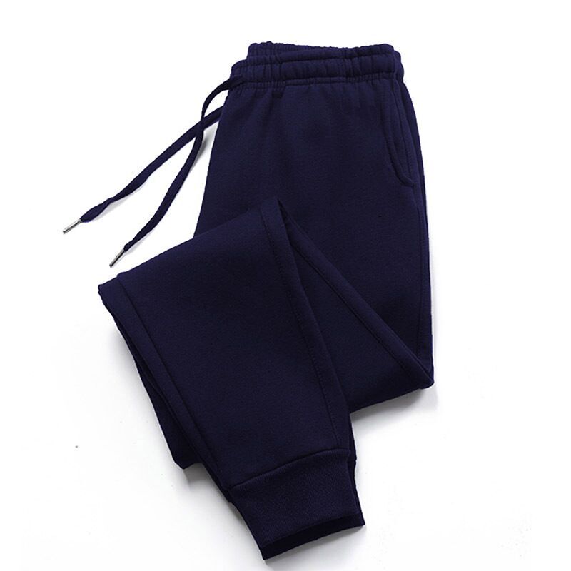 2024 Spring and autumn new men's and women's sweatpants casual fashion plus fleece thick men's loose sweatpants
