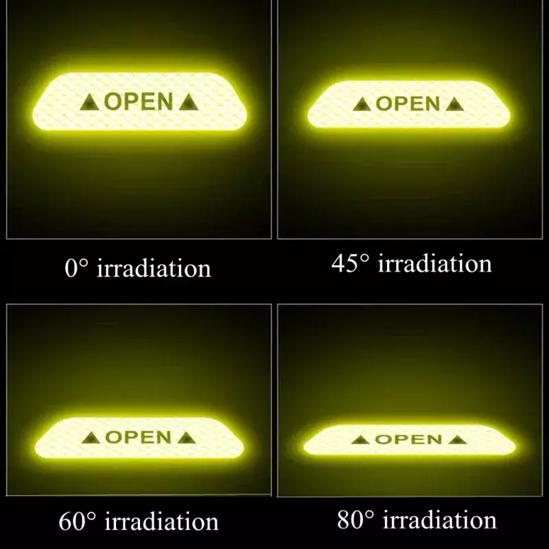 4 шт./набор, светоотражающие ленты для автомобильных дверей