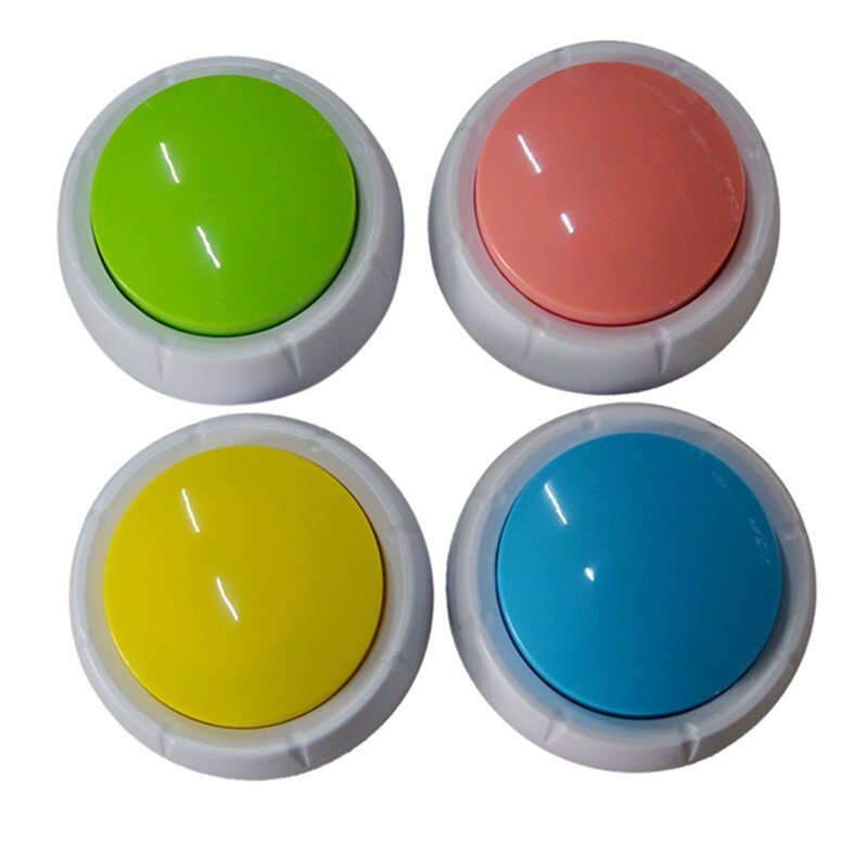 プラスチック製サウンドボックス音楽ボックス、録音可能な音声サウンドボタン、通信ボタン、ブザーの防音ボックス、パーティー用品