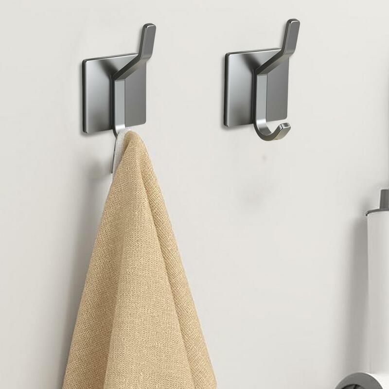 Gancho de aço inoxidável resistente, impermeável, auto-adesivo, suspensão na parede, rolamento de carga grande para banheiro, toalhas