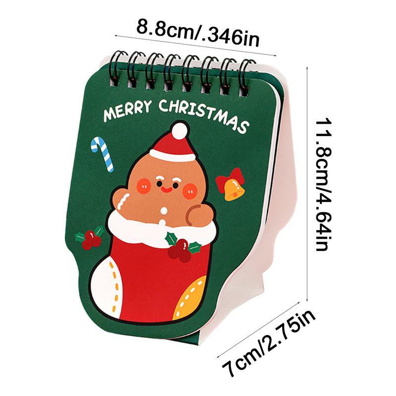 Kleine Bureaukalender Schattige Cartoon Kerstbureaukalenders Flexibele Tafelkalender Multifunctionele Staande Bureaukalender Thuis