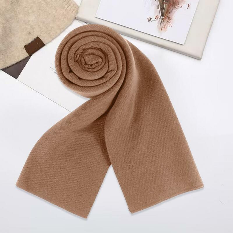 Men Winter Scarf Men's Winter Warm Faux Cashmere Long Scarf Fashion Soft Shawl Wrap for Formal Casual Wear Solid Color Winter