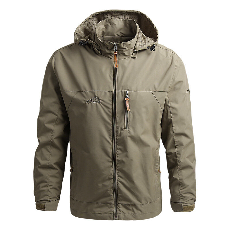 Spring And Autumn Coat Men's Trendy Mountaineering Clothes Windbreaker Outdoor Sports Jacket Men's Wear